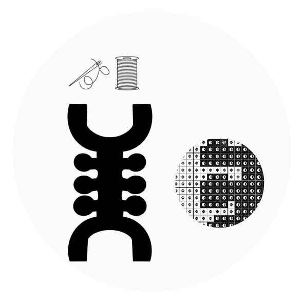 Adinkra symbol Power and strength from the creator- Adinkra symbol