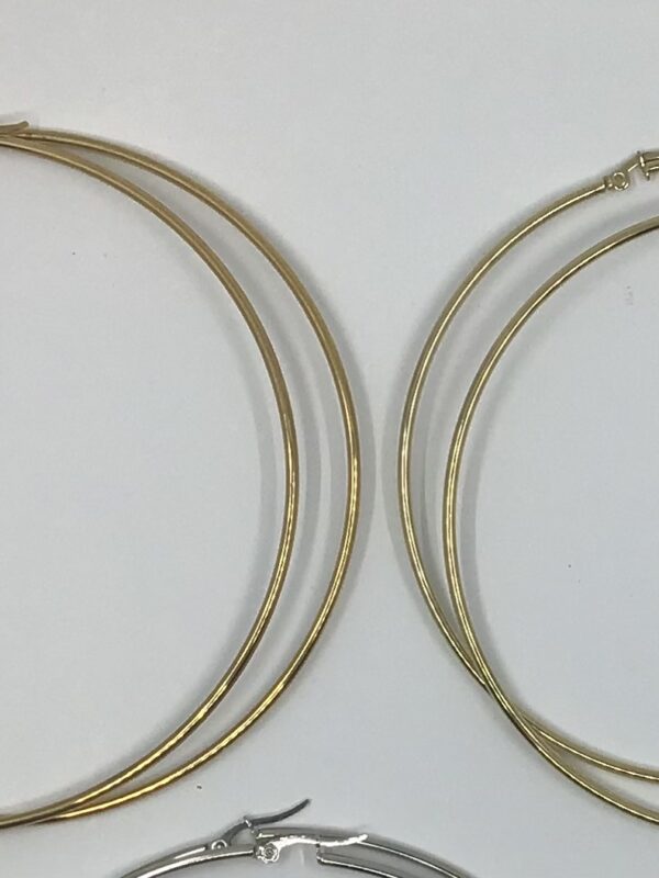 Gold Creole earrings - Crochet Kit